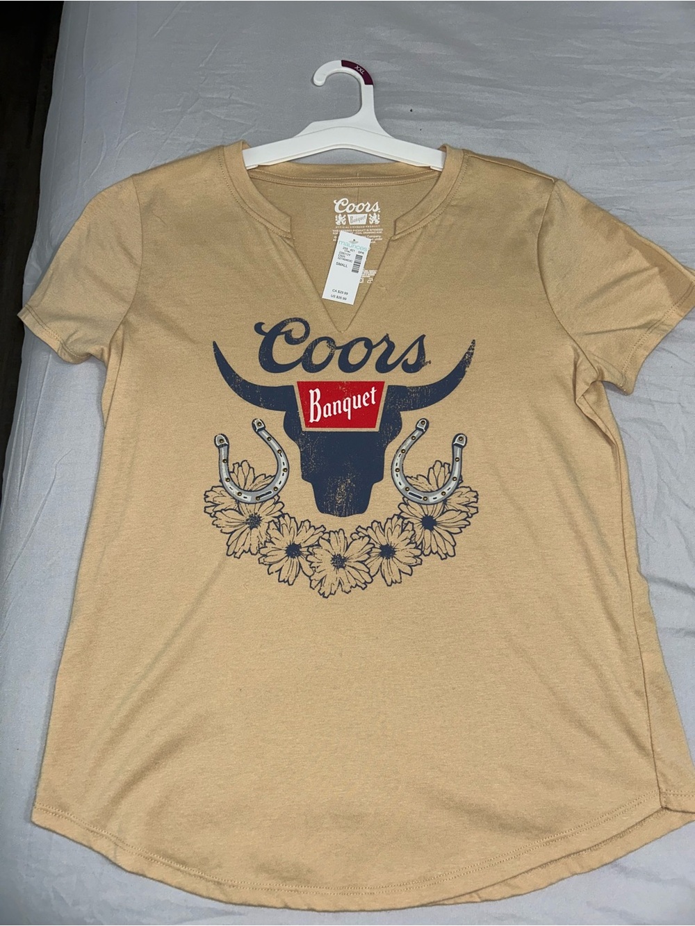 NWT Coors Light V-neck Top